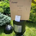 Houtskool smoker barbecue 18 inch, Femor, zwart
